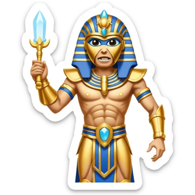 iron maiden powerslave egypt eddie elegante glamour sparkle dance sticker