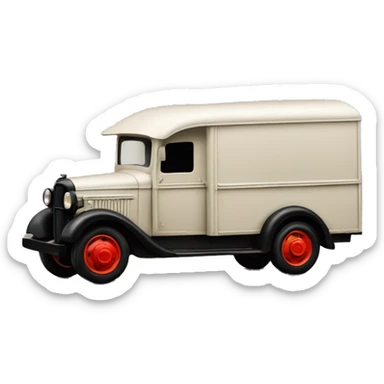 1935 moving van truck sticker