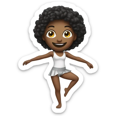 Dancer with lose pants sticker