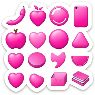 Pink things  sticker