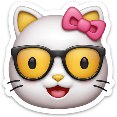 hello kitty swag emoji sticker