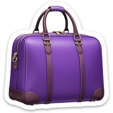 purple travel bag sticker