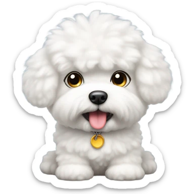 Bishon frize sticker