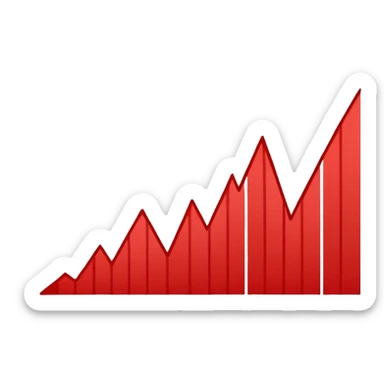 Chart Decreasing sticker