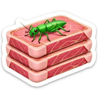 SPAM MEAT CRICKET sticker