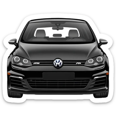 Black Edition Golf R MK7  with no red headlights  sticker