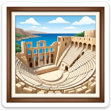 Cinematic Realistic Odeon of Herodes Atticus Emoji sticker