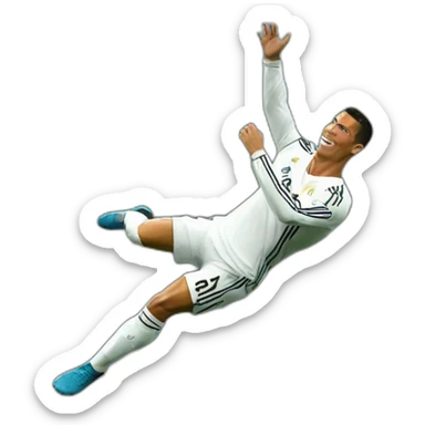 Cristian Ronaldo fait une retournée acrobatique sticker