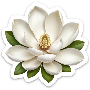 Magnolia flower sticker