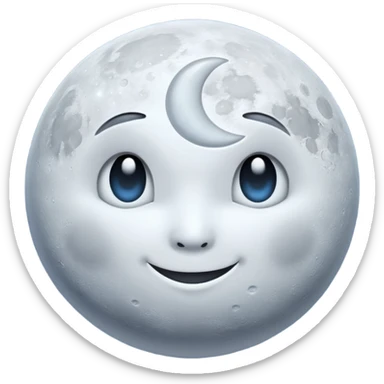 Moon sticker