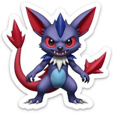 Stitch-Sableye-Darkrai-Zangoose-fusion, full body sticker