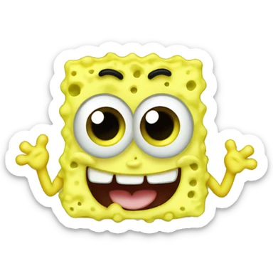 cute baby sponge bob sticker