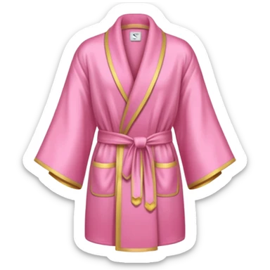A pink robe de chambre sticker