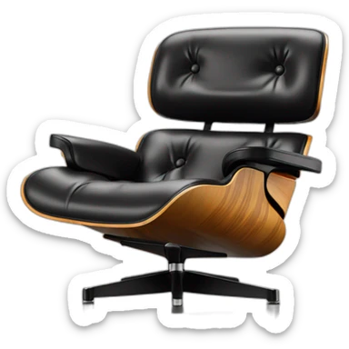 eames lounge chair sticker