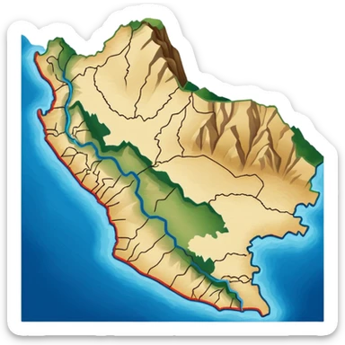 I want that you generate an correct Peru map emoji sticker