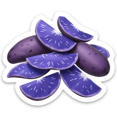 blue potato chips sticker
