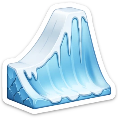 snow slope kicker sticker