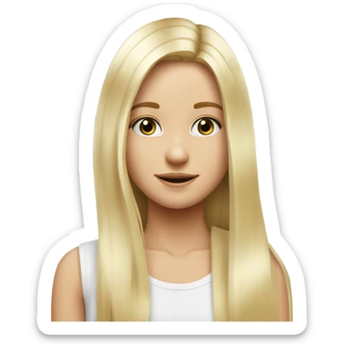 Garçon blanc cheveux blond avec fille blanche cheveux long blond lisse Garçon blanc cheveux blond lisse couple avec fille blanche cheveux long lisse blond  sticker