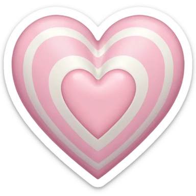 pastel heart with a gingham pattern sticker