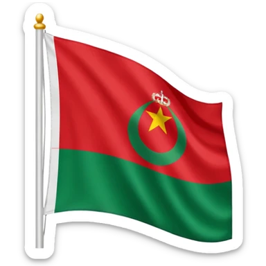 Un emoji de la bandera de la comunidad autónoma de Andalucia del este estilo 🇪🇸 sticker