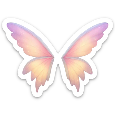 fairy wings and stars sticker