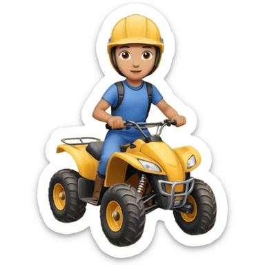 Four-Wheeler Rider sticker