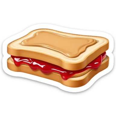 Peanut butter and strawberry jelly uncrustable sticker