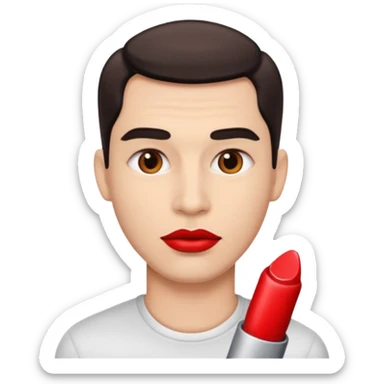 man lips only without face sticker