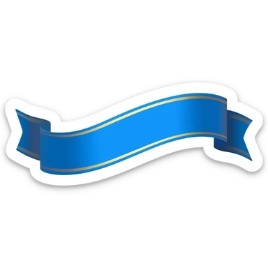 blue ribbon sticker