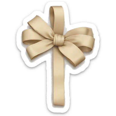 Schleife beige sticker