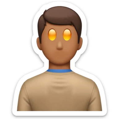 back view of a person sticker