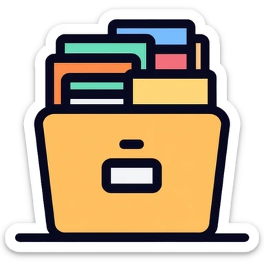 filing cabinet for organization sticker