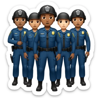 Grupo de fuerzas especiales de la policía sticker