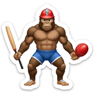 king kong cricket dress sticker