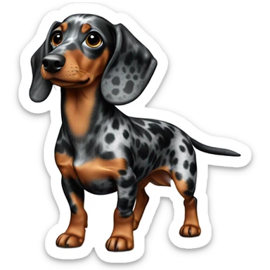 Daple mini dashund  sticker