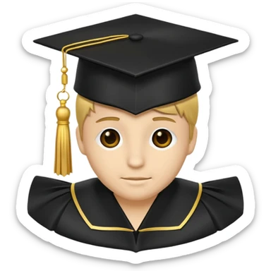 graduation cap skills sticker