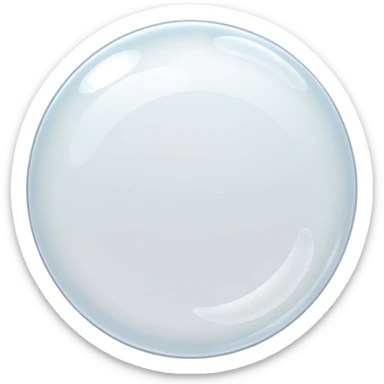 white empty transparent bubble sticker