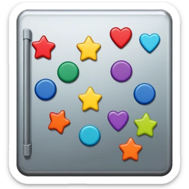fridge with magnets sticker