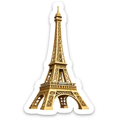 Tour Eiffel gold  sticker
