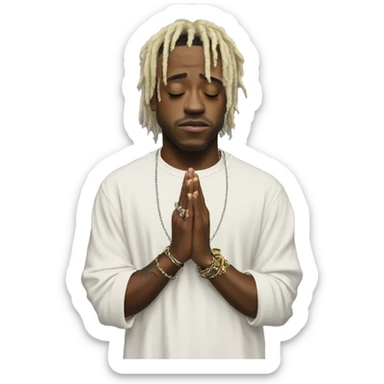Lil uzi vert praying sticker