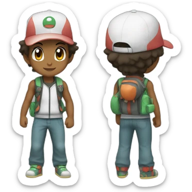 Pokemon trainer sticker