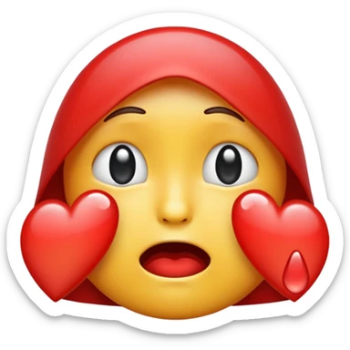 Love emoji but crying  sticker