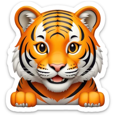 LSU tiger friendly pose sticker