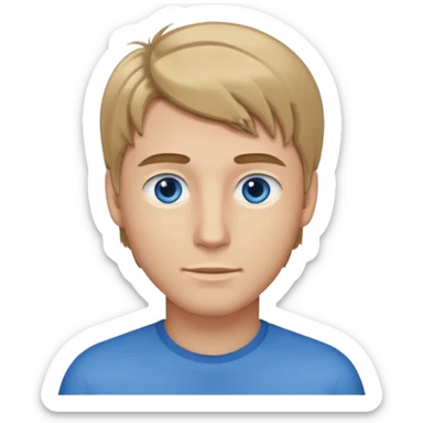 male darkblond sticker