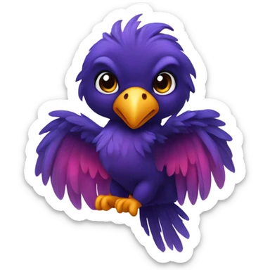 new year’s eve baby phoenix  sticker
