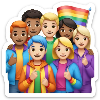 pride charcters sticker