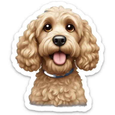 Cockapoo dog  sticker