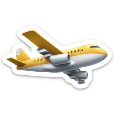 dinero y avion sticker