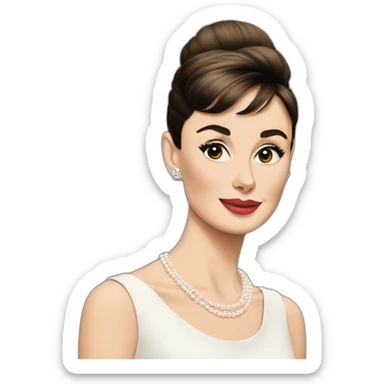 audrey hepburn sticker