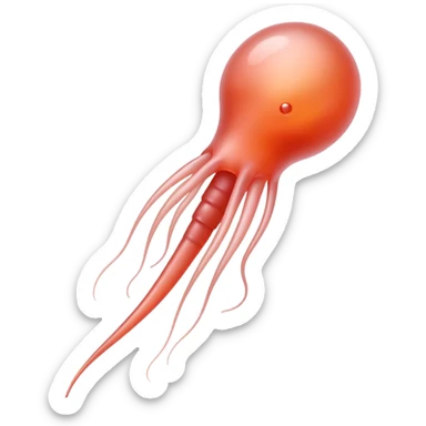 A single sperm cell, reproductive biology sticker